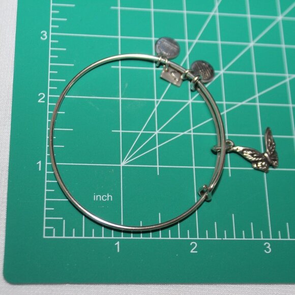 Alex and Ani Sterling Silver Butterfly Bracelet - Picture 8 of 8